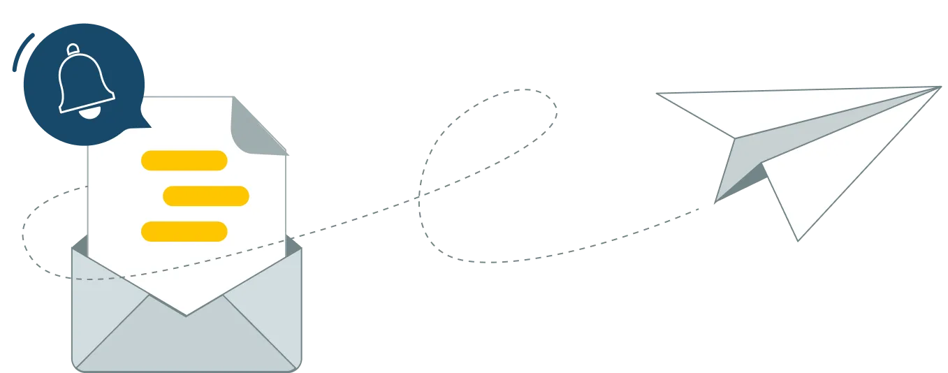 Briefumschlag mit Newsletter zeigt SCHUFA-Insights
